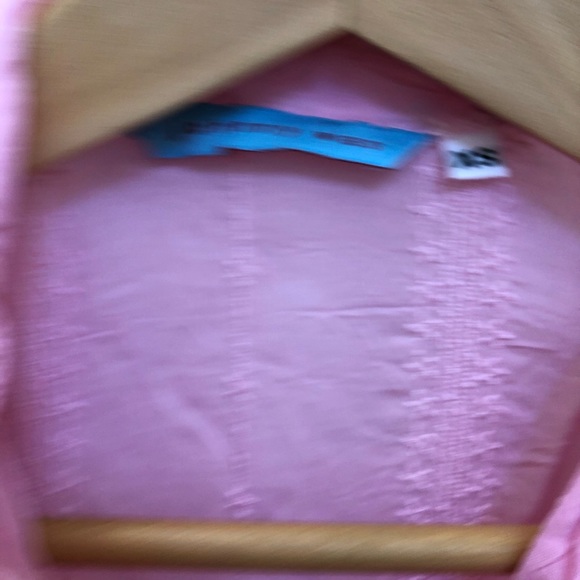 Johnny Was Pink Embroidered Button Down Blouse XS - Picture 7 of 13
